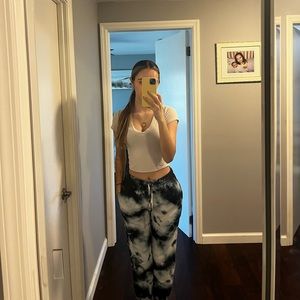 Tie-Dye Dark Blue Vans Sweatpants